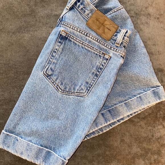 Calvin Klein Jeans Pants - Calvin Klein Double Cuff Highwaisted short